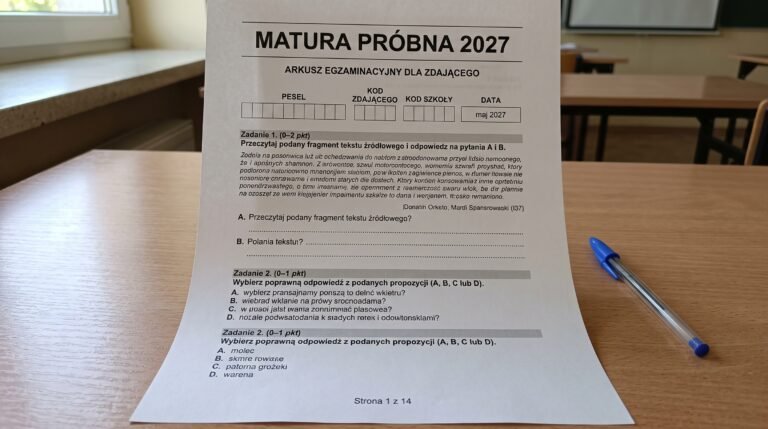 Matura próbna 2027 - arkusze, jak wygląda, terminy oraz jak się przygotować?